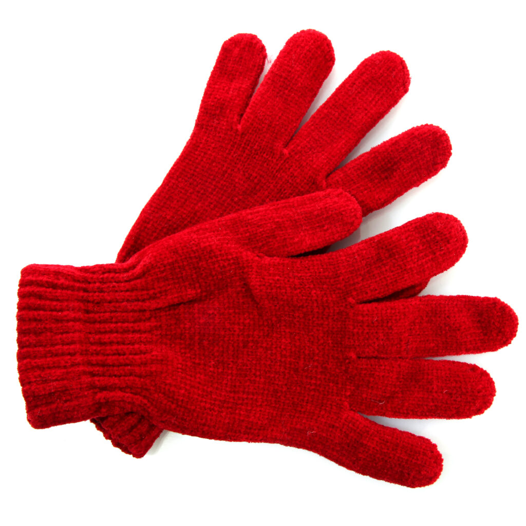 guantes rojos